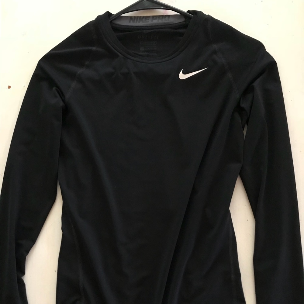 Women's Nike Pro black workout shirt